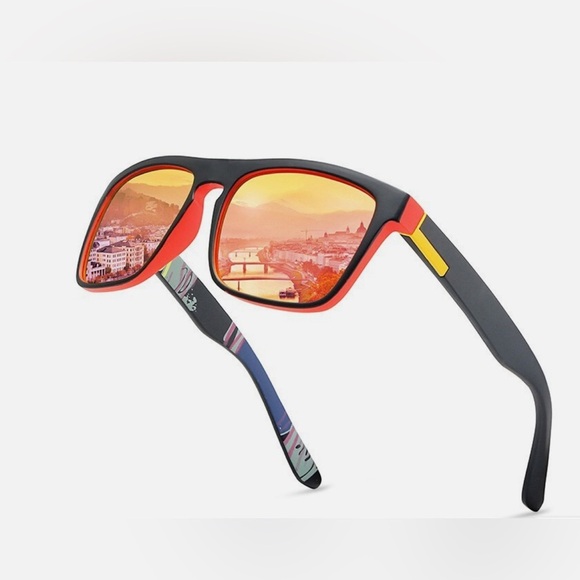 🔥NEW Polarized UV protection Sunglasses-Black & Red SportyStyle-unisex polarized - Picture 5 of 16